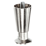 4" SS LEG W/RND FT & STUD